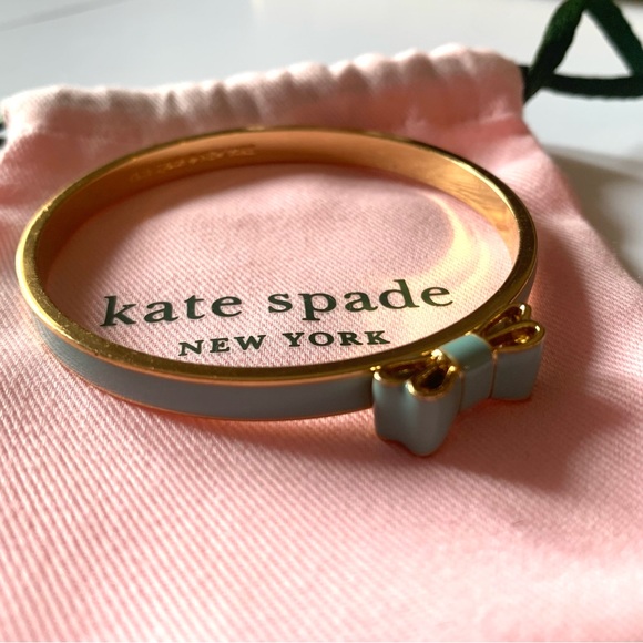 kate spade Jewelry Kate Spade Take A Bow Bangle Bracelet Hydrangea